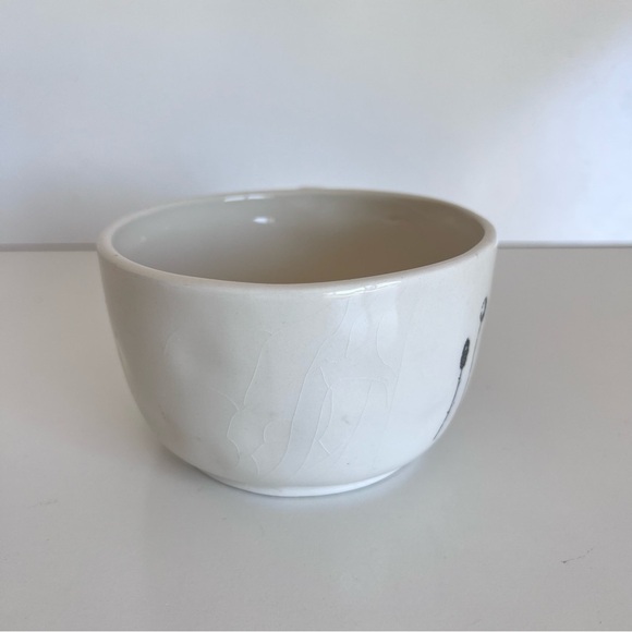 Early Rae Dunn By Magenta HOME Cappuccino Mug Flowers Typewriter Font - Picture 7 of 11